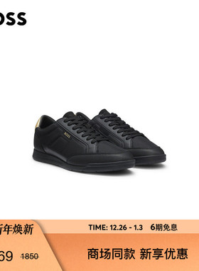 【新年礼物】BOSS博斯 男士25年冬款撞色后饰片运动鞋