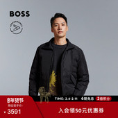 机能通勤 哈灵顿夹克 BOSS博斯 男士 轻盈绗缝哈灵顿棉服夹克