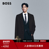 羊毛混纺面料宽松羊毛大衣外套 冬款 73%羊毛 BOSS博斯