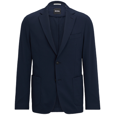 绅士风平驳领修身版型西装夹克