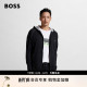 95%棉 BOSS博斯 男士 型休闲拉链连帽衫 款 常规版 夹克 经典