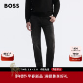 情人节礼物 新款 修身 BOSS博斯 26年春季 牛仔裤 男士 弹力牛仔裤