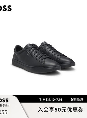 【礼物】BOSS博斯 压纹徽标运动鞋