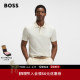 男士 25年秋季 新款 BOSS博斯 提花图案棉质POLO衫