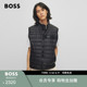 男士 BOSS博斯 型 立体徽标饰带搭配针织衣领休闲马甲 常规版