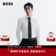 情人节礼物 新款 白衬衫 BOSS博斯 男26年春季 棉质府绸修身 衬衫