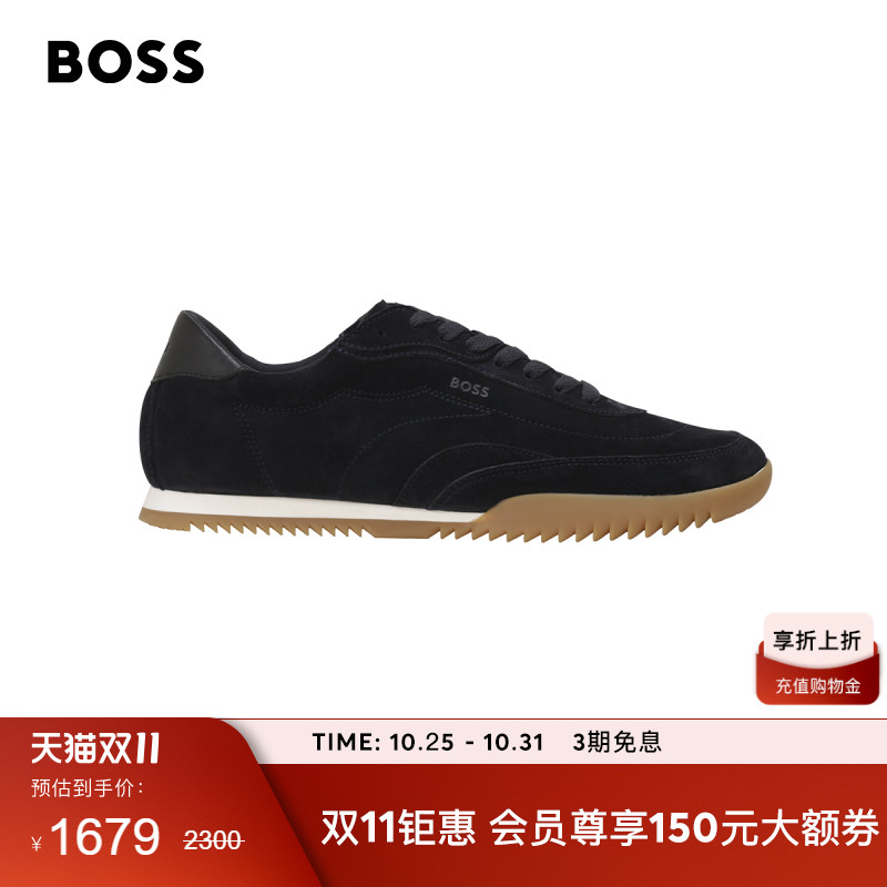 皮革材质低帮运动鞋