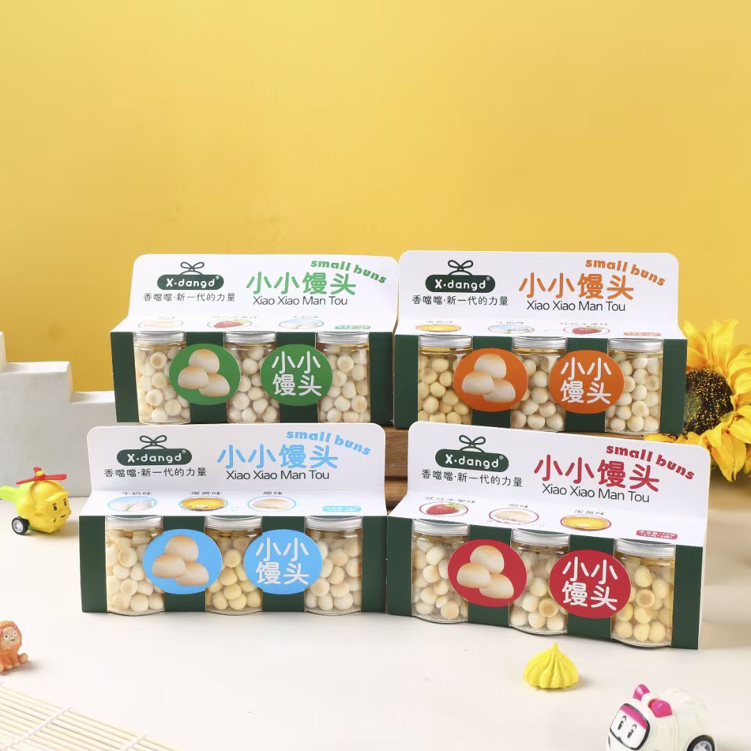 X.dangd小小馒头蛋黄味原味蛋黄味儿童休闲零食入口即化