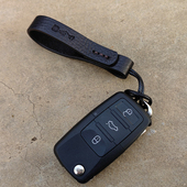 纯手工真皮钥匙挂绳挂件复古头层牛皮汽车钥匙扣创意个性 手绳挂饰