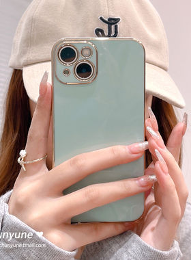 软硅胶适用苹果16promax手机壳新款2025女款13pm全包防摔iPhone14plus高档网红15pro高级感11/12小众ins风17