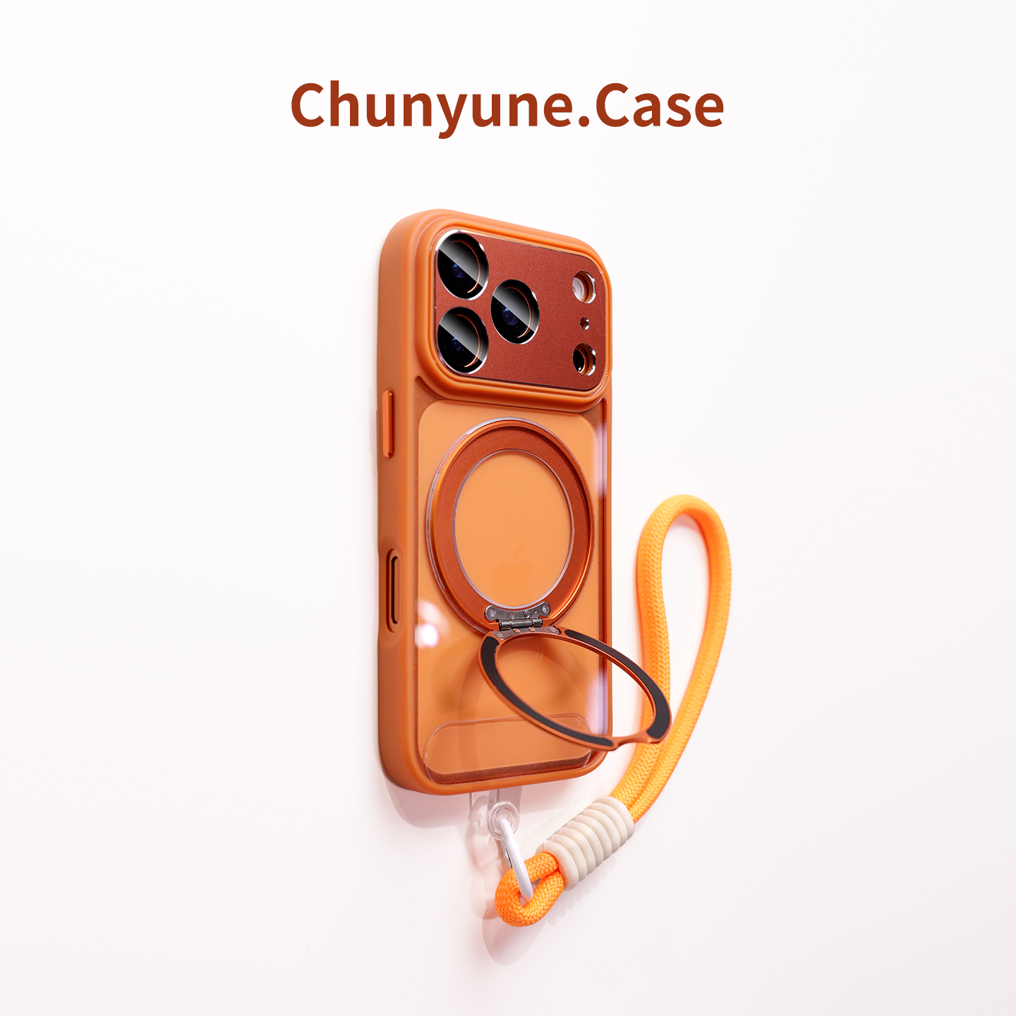 可旋转支架适用iPhone17pro手机壳新款磁吸苹果17promax外壳16pm镜头膜全包15带挂绳14高级感小众独特保护套