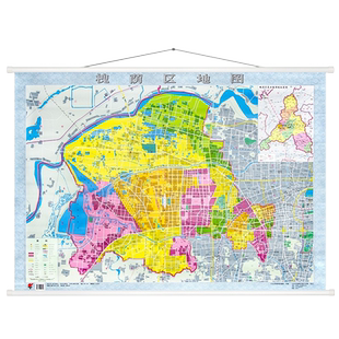 【官方直营】济南市槐荫区地图交通旅游行政铁路高速地图 详细到部分村镇街道约1.1x0.8米覆膜防水无折痕  济南市区县地图系列