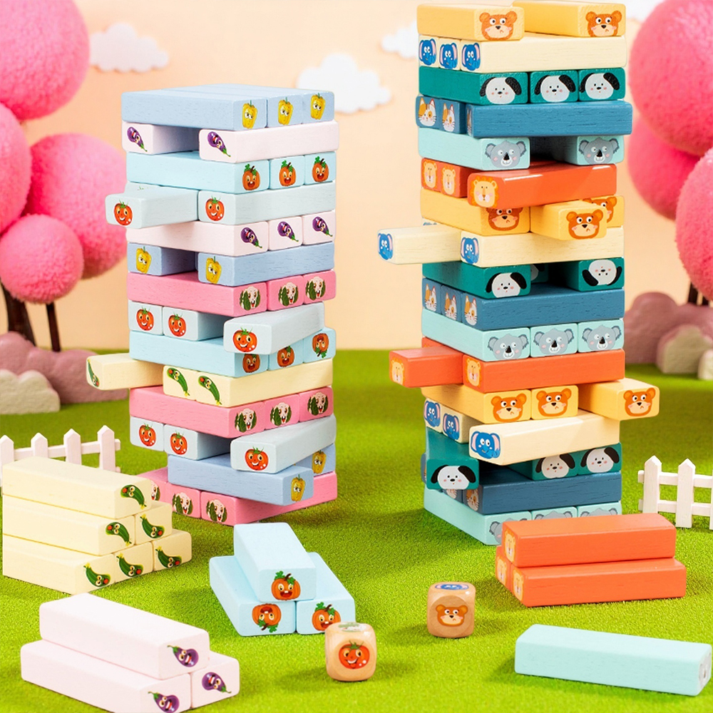 亲子互动大号实木叠叠高