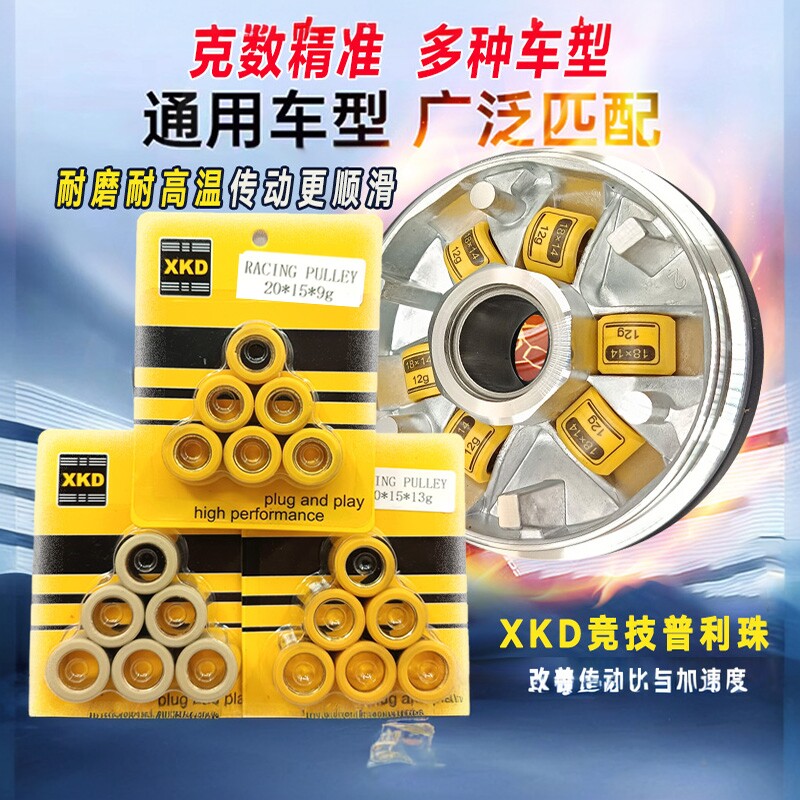 红宝/大沙CH125大公主WH125佳颖裂行姜戈改装twh普利珠滚珠20X15