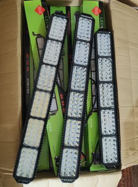 原厂赛亮洲杠灯中网改装12v-80v顶灯超高亮货车加装顶灯led长条灯