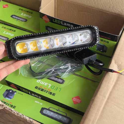 赛亮洲六珠led射灯长条激光透镜货车加装汽车改装外置中网灯超亮