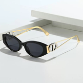 D家小框猫眼新款 墨镜女高级感金属个性 眼镜户外防晒跨境潮太阳镜