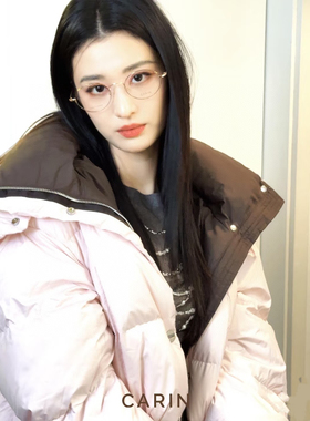 韩雪HX08181新款网红复古纯钛眼镜男女韩版椭圆形镜架配近视厂家