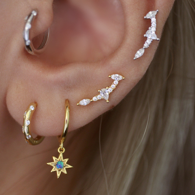 VIYAMI欧美星星925银耳环