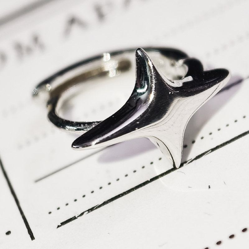 thumbnail for Cross Star Polaris Ear Ring Earrings 2025 New 925 Silver Purple Star Stud Earrings Asymmetrical Earrings
