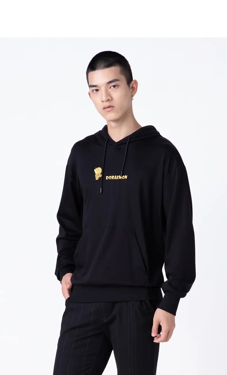 利家春秋青年男士休闲时尚套头纯棉连帽卫衣青春流行Q0QTX0031S