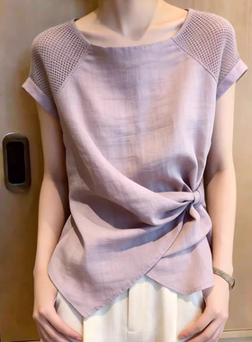 独特漂亮超好看上衣女2026年夏季新款高端设计感小众时尚气质衬衣