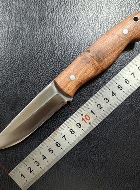 北欧风格瑞典进口SANDVIK14C28N刃手工磨蛤刃高强度一体龙骨小直