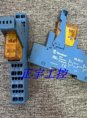 全新(finder) Type40.52 继电器配套 95.55.3 新款底座整套