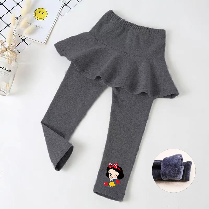 女童裤裙假两件裤子秋冬新款小童加绒打底裤儿童洋气裙裤宝宝冬装