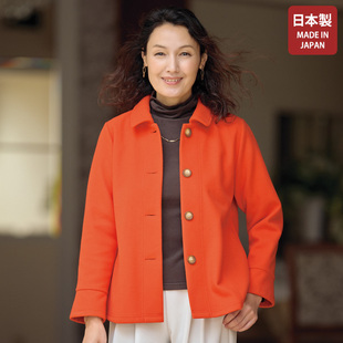 日本制羊毛质感优雅弹力夹克​外套有大码 日本2025年秋季 代购