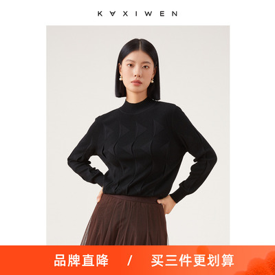 佧茜文时尚竖纹针织衫23