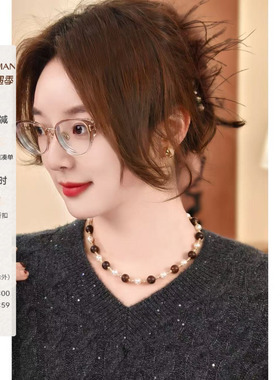 雅舒曼&图图妈【檀木仿珍珠项链】雅舒曼提升气质时髦仿珍珠项链