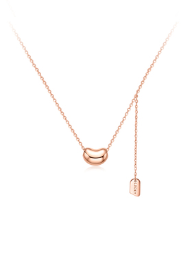 Julius/聚利时项链女款2025新款轻奢小众相思豆锁骨链生日礼物