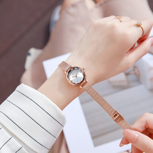 聚利时女士手表轻奢小众名牌正品 高级感气质小表盘石英表 2025新款