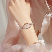 聚利时手表女2026新款 满天星小方表小众轻奢高级感方形女士石英表