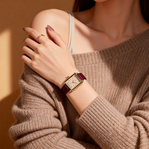 聚利时小方表复古高级感手表