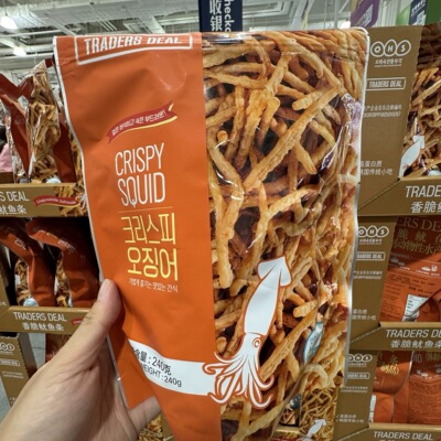 山姆代购 Traders Deal韩国进口 香脆鱿鱼丝240g 休闲追剧零食