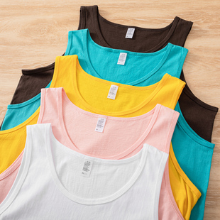 纯色重磅230g内搭背心高街嘻哈厚实外穿无袖 休闲运动 t恤男女同款