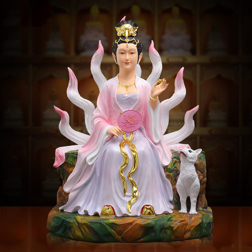 慈缘阁树脂手工彩绘九姑娘神像