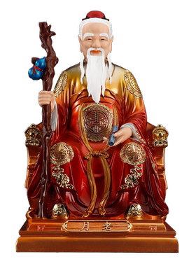 慈缘阁树脂佛堂月老月下老人神像
