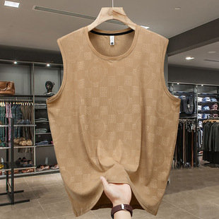 2025新款夏季运动背心套装男胖子加肥加大跑步篮球服速干透气