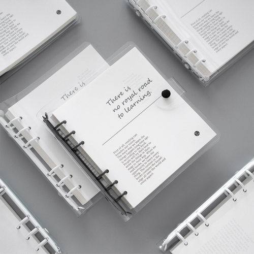 锦一PVC日记本方形活页手账本