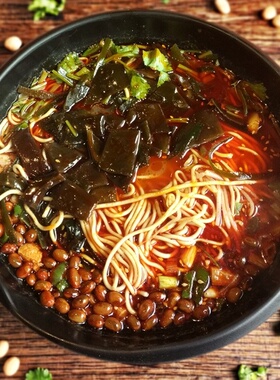 和泰来襄阳海带面香辣牛油面襄樊牛肉面牛杂面豆腐面特产礼盒包邮