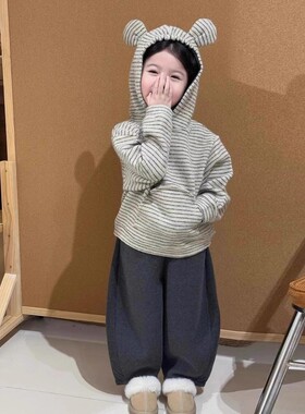 法国Uamtor女童可爱复合卫衣套装