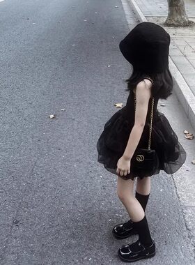 法国Uamtor女童礼服裙蓬蓬吊带裙