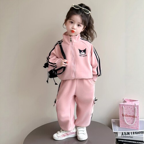 法国Uamtor女小童运动卫衣两件套
