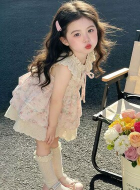 法国Uamtor女童连衣裙碎花蛋糕裙