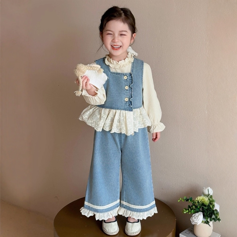 法国Uamtor女童洋气小香风三件套