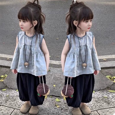 法国Uamtor女童轻奢时髦韩系套装