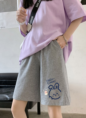 女童夏装2026纯棉运动短裤